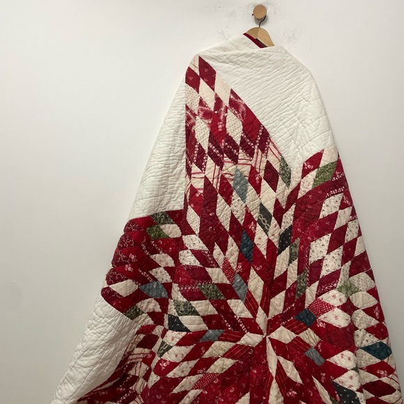 Pottery Barn Noelle Star Handcrafted Applique Quilt King with shams - Picture 11 of 15